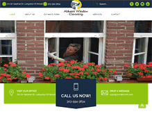 Tablet Screenshot of abluentltdwindowcleaning.com